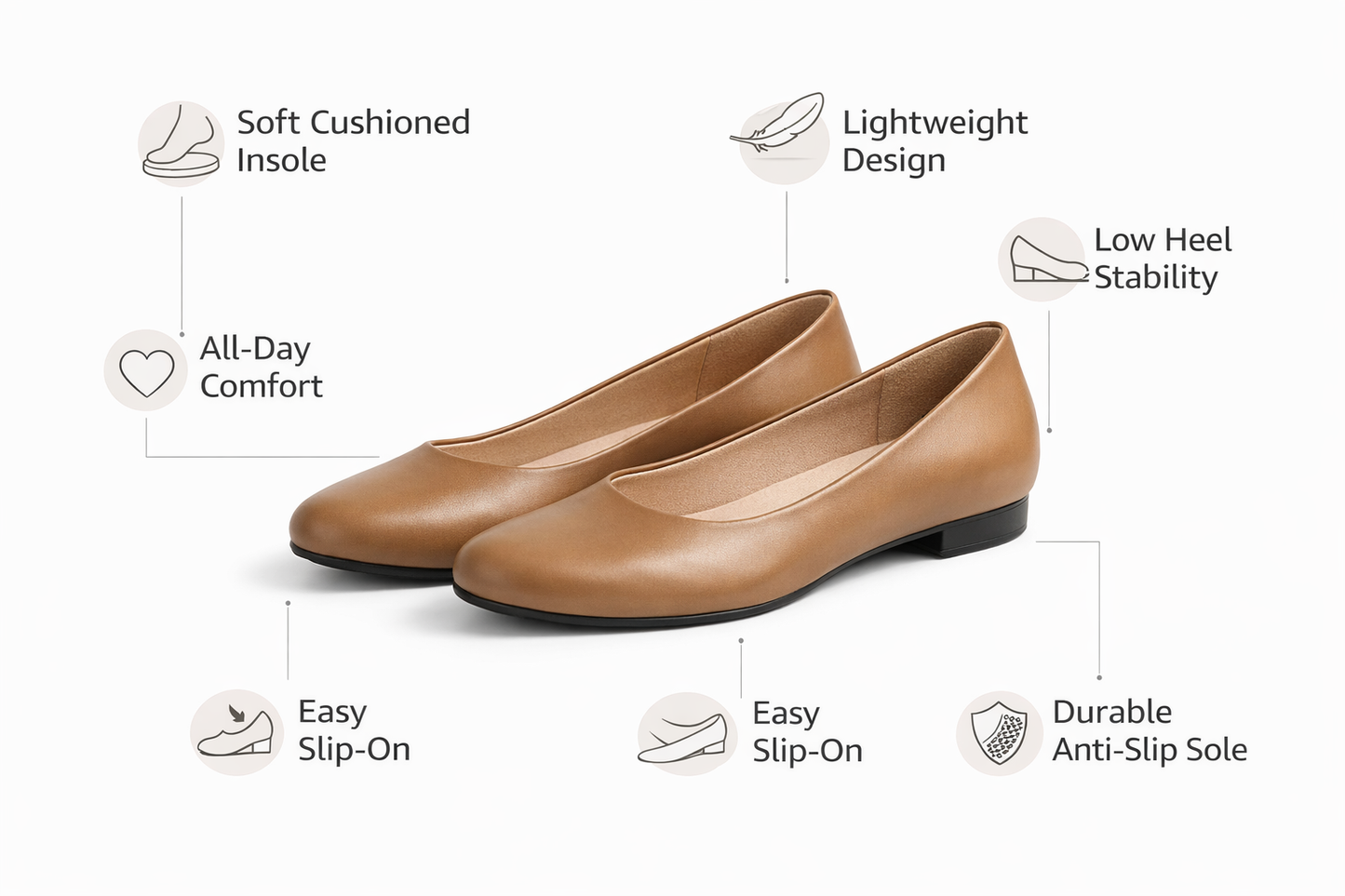 LaVida Chiku Office Block Heel Pumps