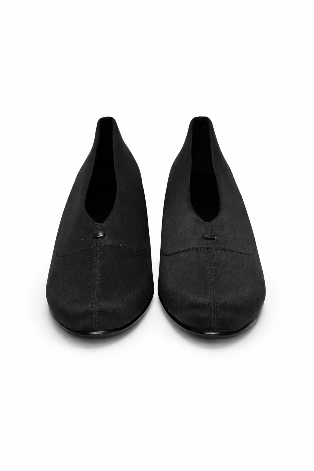 Women’s black Block Heel Pumps with low heel – comfortable formal office shoes for daily wear