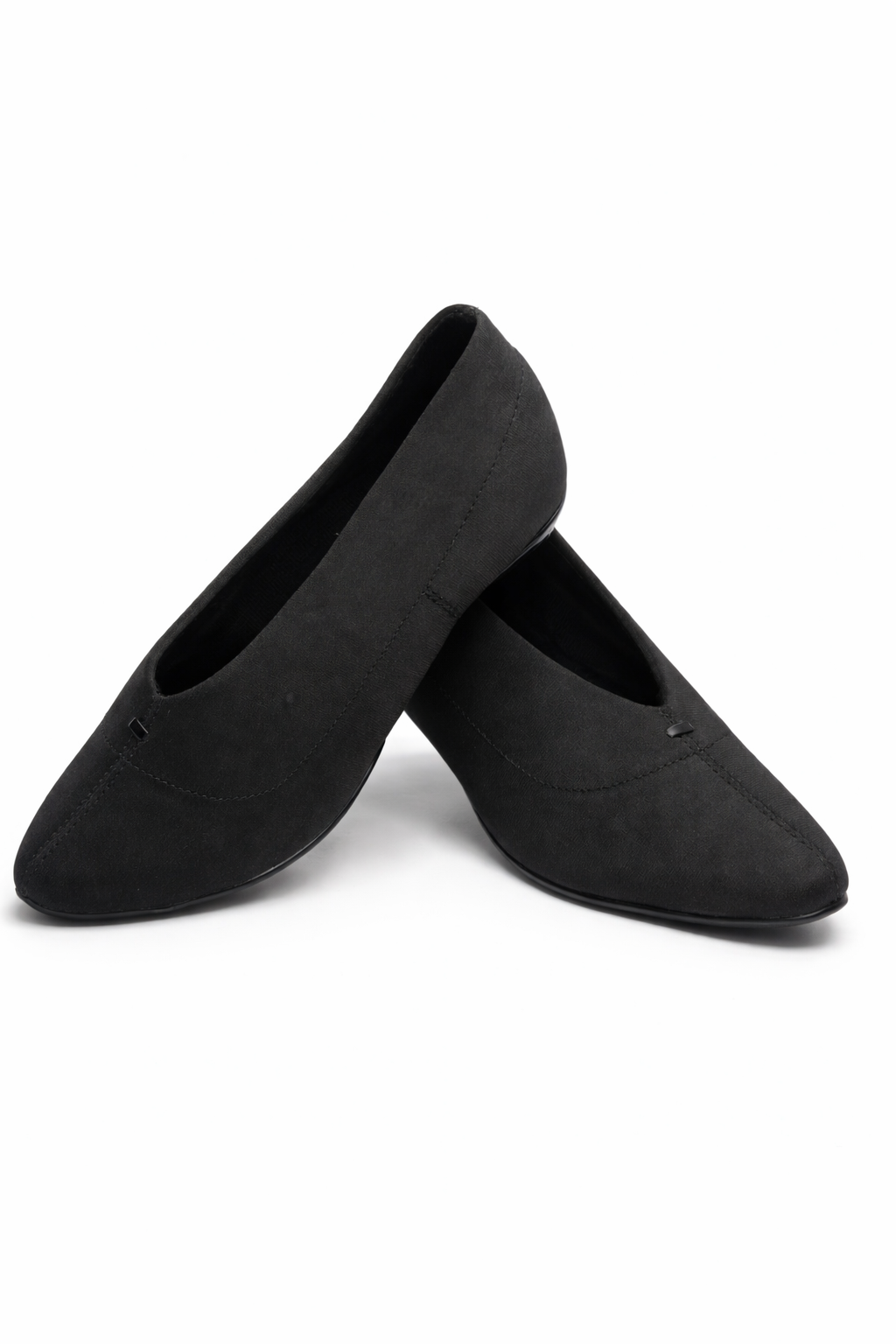 Women’s black Block Heel Pumps with low heel – comfortable formal office shoes for daily wear