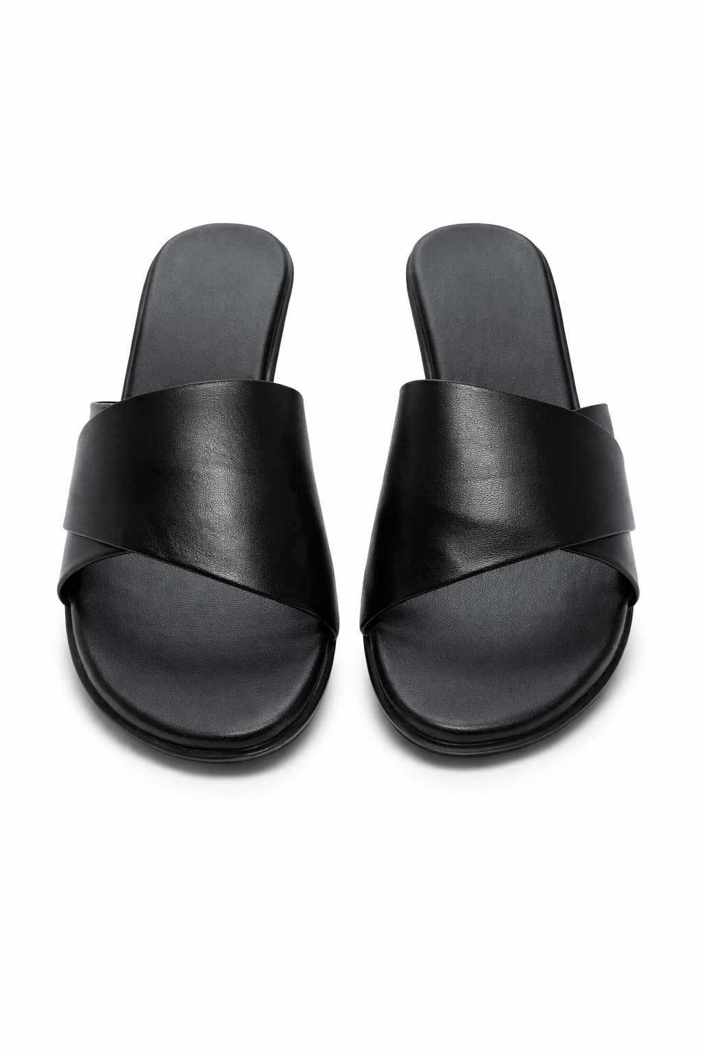 Elegant women’s black block heels sandal designed for all-day office comfort