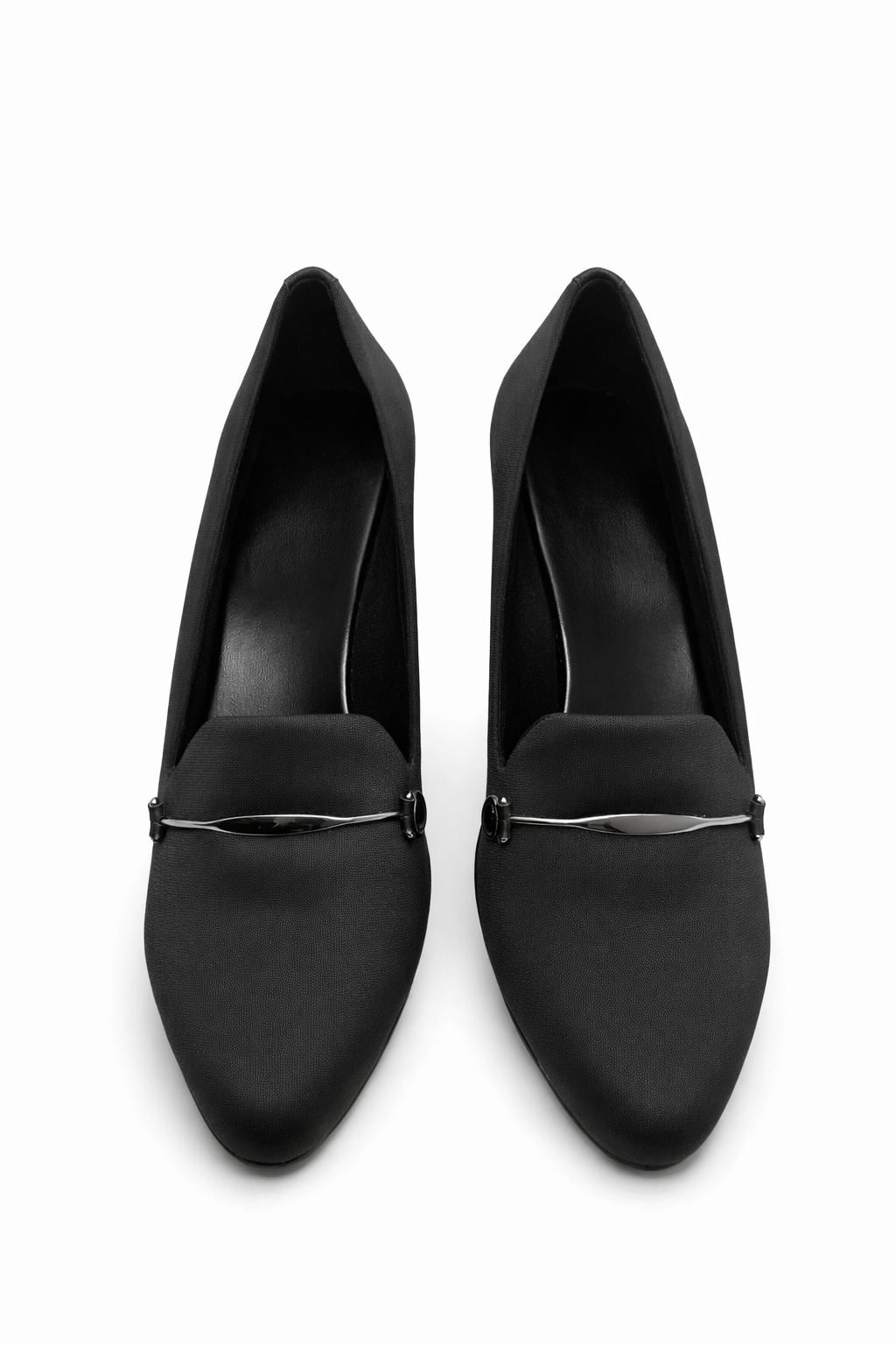 Women’s Block Heel Loafer Pumps for Office Wear in Black - Comfortable and Stylish Work Shoes